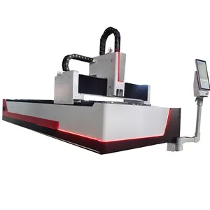 Mesin pemotong Laser serat terbuka HSG 6000w baja besi harga lembaran logam 3015 1500W 3000W mesin pemotong laser serat cnc f