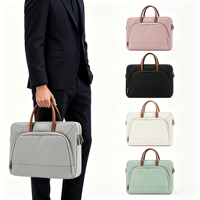 Sac à main pour ordinateur portable en Oxford imperméable, multi-poches, mallette pour ordinateur, sac de transport antichoc pour ordinateur portable, sac à bandoulière pour ordinateur portable professionnel