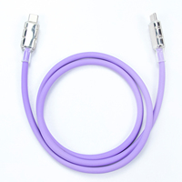 Muestra gratis 1m 2M 3,3 FT Cable de silicona ecológico PD 60W USB C TO TYPE C Cable de carga rápida para cables de datos tipo C de teléfono