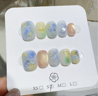 Fournitures pour ongles en gros : Faux ongles à presser faits main, colorés et design, en promotion