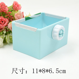 Rabbit Food Bowl Chinchilla Guinea Pig <b>Bite</b> Proof Square Plastic Pet Feeder Bowl For Small Animals - Product Image 5
