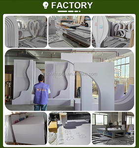 Arche de toile de fond en acrylique blanc personnalisée, durable, pour la décoration de scène de mariage, événements intérieurs et extérieurs - Product Image 6