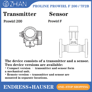 Medidor de Flujo Endress+Hauser, Sensor de Flujo E+H Proline Prowirl F200 7F2B80, 80 mm, 3 Pulgadas - Product Image 4