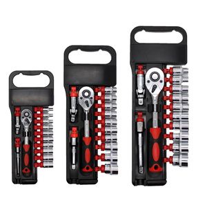 Kit d'outils professionnel pour mécanicien automobile, à commande manuelle, avec douilles 1/4 ", 3/8 ", 1/2 ", personnalisable OEM - Product Image 1