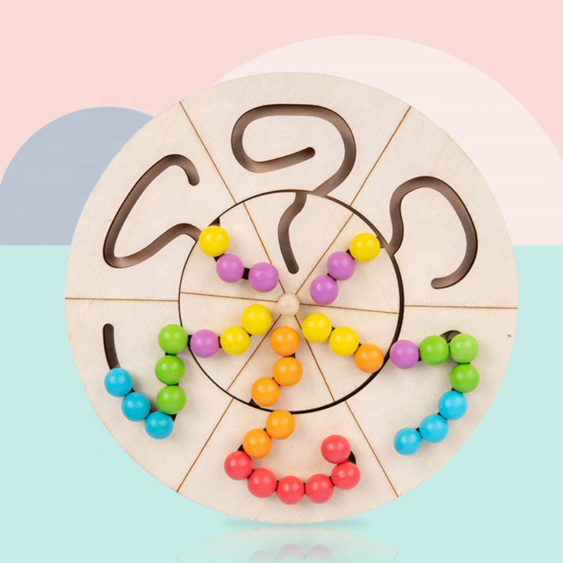 Упражнения тренировка мелкой моторики "сделай сам" Мышление бусины лабиринт интеллект вертушка развивающие игрушки