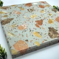 Terrazzo coloré Table basse carrée en terrazzo personnalisée pour sol d'aéroport