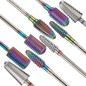 Broca de acero inoxidable arcoíris de alta calidad de 3/32 pulgadas para manicura, herramienta de fresado para herramientas eléctricas, creativa y quirúrgica - Product Image 1
