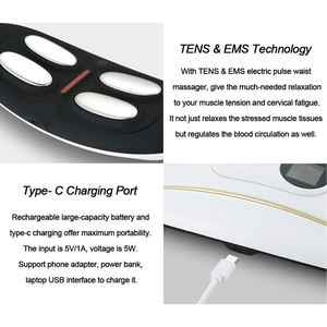 Masajeador de cintura portátil agitador de carga para el hogar para reducir el masaje de calefacción del vientre - Product Image 5