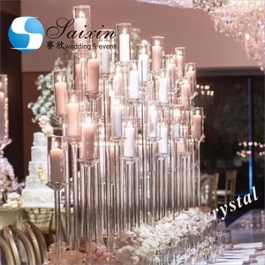 ZT-323L New <strong>Wedding</strong> <strong>Table</strong> <strong>Centre</strong> <strong>Piece</strong> Crystal Candelabra - Product Image 3