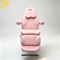 Table de massage électrique moderne pour salon de beauté et spa, lit de soin du visage réglable, 3 moteurs à commande électrique, en PU, idéal pour hôtel et salon.