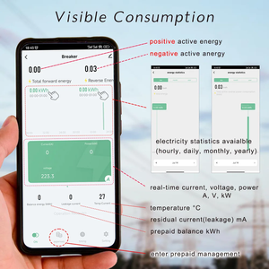 Meter Energi Listrik 3 Fasa 4 Kawat 380V 100A Tuya WiFi Smart Bi-Directional dengan Proteksi Tegangan Lebih dan Kurang serta Proteksi Beban Berlebih - Product Image 6