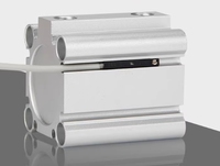 Compresseur rotatif compact en aluminium et acier inoxydable, pièce pneumatique, moteur à piston, vérin d'air, actionneur