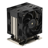 COOLSERVER LGA7529 4UM98 PRO Dissipateur thermique pour processeur de serveur, 6 caloducs, base en cuivre, deux roulements à billes, ventilateur PWM, boîtier d'ordinateur, TDP
