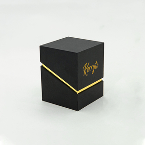 Boîtes de bougies en verre aromatiques de luxe personnalisées, <span class=keywords><strong>12</strong></span> <span class=keywords><strong>oz</strong></span>, emballage en papier à clapet magnétique, boîte en carton noir - Product Image 6