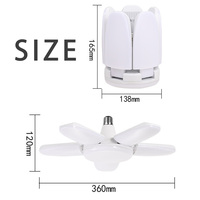 Usine directe 80W E27 ventilateur lame LED ampoule AC85V-265V pas de scintillement SMD2835 Led lampe pour entrepôt Garage éclairage