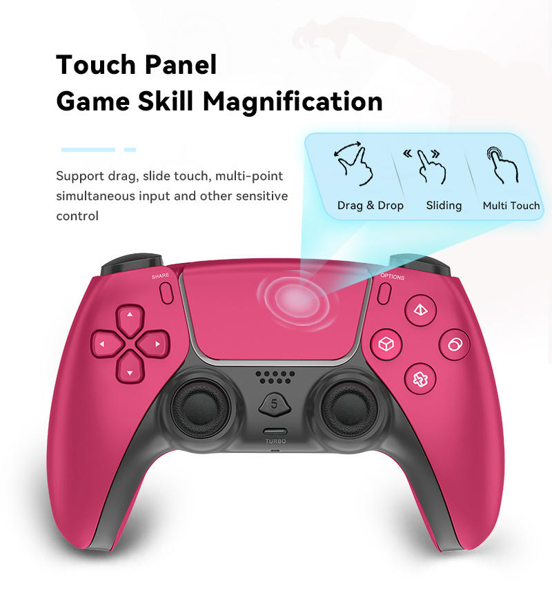 Hot Sales Wireless Gaming PS5 Style Gamepad Controller for PC PS4 Game