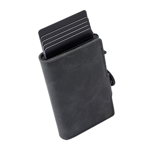 Casekey Men Slim Minimalist Bifold Business Credit Card <b>Wallet</b> RFID Blocking PU Vintage Leather Pop up Smart <b>Wallet</b> Card <b>Holder</b> - Product Image 3