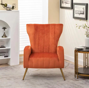 Poltrona Nordica in Velluto con Cuscino Imbottito Spesso e Confortevole, Vendita all'Ingrosso - Product Image 4
