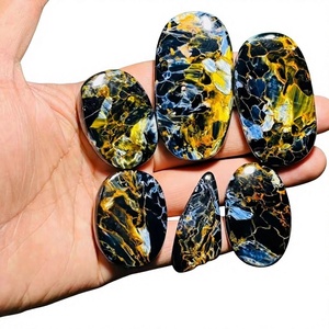 Piedra Preciosa Natural de Pietersita Multicolor, Cabujón de Alta Calidad para Joyería, FAIJAN GEMS C47, Tercera Parte, Rajasthan - Product Image 1