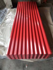 Color metal galvanizado hoja de techo ppgi zinc recubierto de hierro corrugado hoja de acero Marco de <span class=keywords><strong>policarbonato</strong></span> hoja de techo - Product Image 3