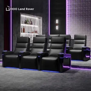 Sièges <span class=keywords><strong>de</strong></span> cinéma maison électriques en cuir véritable <span class=keywords><strong>haut</strong></span> <span class=keywords><strong>de</strong></span> <span class=keywords><strong>gamme</strong></span>, canapés <span class=keywords><strong>de</strong></span> visionnage <span class=keywords><strong>de</strong></span> cinéma maison privés - Product Image 1