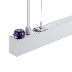 Điều khiển thông minh LED tuyến tính ánh sáng mặt dây chuyền màu đen mờ ống kính khung 100-190lm/W liền mạch liên kết ánh sáng tuyến tính với zhaga ổ cắm - Product Image 6