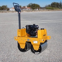 Mini compacteur marche derrière le rouleau de route vibrant manuel