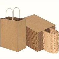 Sacs en papier kraft personnalisés avec poignées, logo imprimé, sacs cadeaux de luxe pour emballages de vente au détail, vente en gros