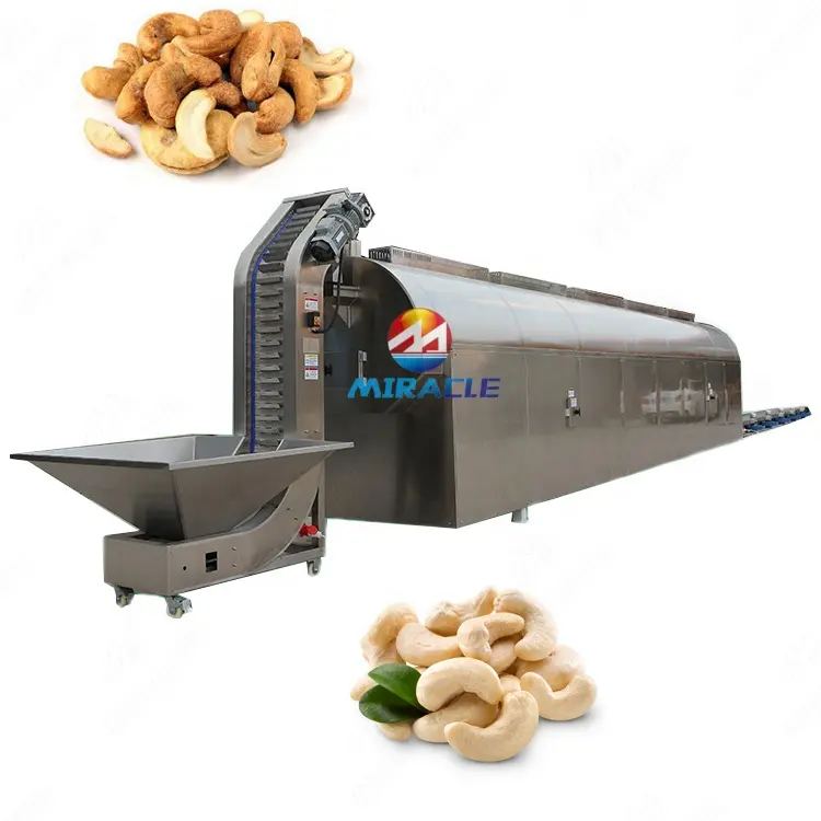 Mesin pemanggang Groundnut otomatis kualitas baik mesin panggang kacang jalur produksi mesin kacang panggang garam