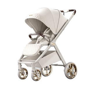 <span class=keywords><strong>Porte</strong></span>-bébé pour nouveau-nés de 0 à 3 ans, cadre en alliage d'aluminium, léger, pliable, poussée bidirectionnelle, absorption des chocs, coussin <span class=keywords><strong>inclinable</strong></span> - Product Image 1