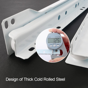 ROEASY beyaz naylon tekerlek toz kaplı çekmece slayt 2 kat rulo çekmece slayt ev ofis için - Product Image 6