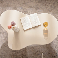 2025 Style minimaliste maison meubles décoration en bois nuage Table basse salon créatif Unique Table centrale pour Villa