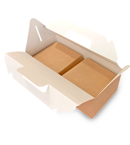 Caja de Kraft de Alta Calidad con Asa, Apilable, Sellable y Resistente a la Grasa para Productos Calientes y Fríos, con Logotipo Personalizado - Product Image 4