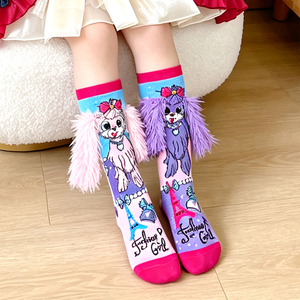 Kids <b>Knee</b> <b>High</b> Cartoon Socks Plush Ear Fun Crew Socks Soft Breathable Toddler Girl Casual Wear - Product Image 5