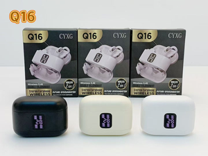 Nouveauté 2026 : Écouteurs sans fil semi intra-auriculaires Q16 (4 écouteurs) avec affichage numérique LED et faible latence de 30 ms - Product Image 4