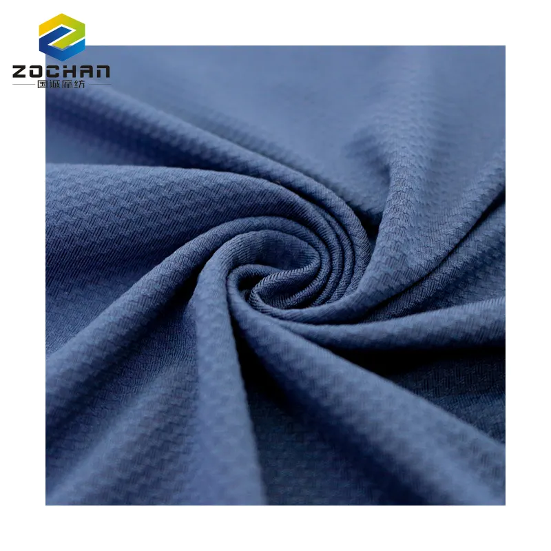Usine Anti-UV textile 87% polyester 13% spandex Protection solaire maille jacquard tricot tissu pour ShaiYi manteau et veste
