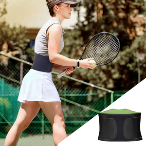 Thoáng khí có thể điều chỉnh Nylon đôi hỗ trợ vành đai thắt lưng cho ánh sáng tập thể dục thấp hơn đau lưng cứu trợ Yoga & phòng tập thể dục tập thể dục - Product Image 2