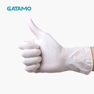 Gants en <span class=keywords><strong>latex</strong></span> jetables poudrés SL008 pour examen médical, <span class=keywords><strong>cuisine</strong></span>, usage domestique, gants en caoutchouc, fournitures en boîte, gants d'examen - Product Image 6