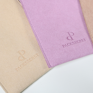 PackSecret Pochette à lunettes multifonction en microfibre avec logo personnalisé, étui épais en microfibre avec logo en creux pour l'emballage de lunettes - Product Image 6