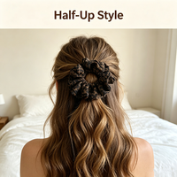 Accessoires capillaires en mousseline de soie de 14 cm en gros, sans dommage pour les cheveux, avec logo personnalisé et cadeau pour femmes