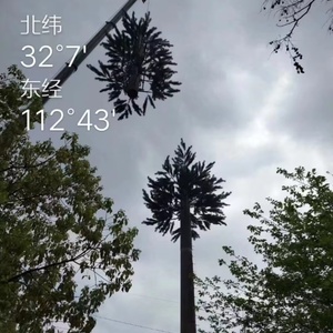 Viễn thông thép Mono cực tháp nhân tạo ra cửa cây cọ tháp Viễn Thông 5.2 mét giá trong USD - Product Image 3