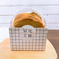 Boîte d'emballage Bento Sandwich Toast petit déjeuner boîte avec couvercle de haute qualité