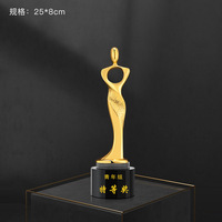 Trophée de cristal en métal personnalisé Récompenses artistiques pour les compétitions Réalisations