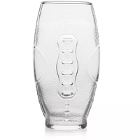 Verre à bière unique de 16 oz, style classique, verre créatif en forme de ballon de rugby, cadeau idéal pour les fans de football