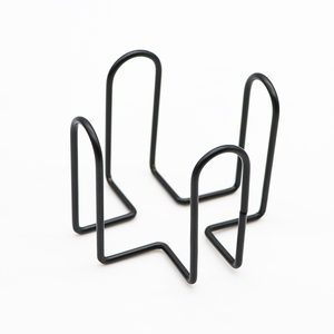 Decorazione della mensola in <span class=keywords><strong>ferro</strong></span> <span class=keywords><strong>battuto</strong></span> per la casa da 4 a 8 sottobicchieri da 4 pollici in metallo nero quadrato o rotondo - Product Image 2