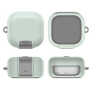 Funda Protectora Antigolpes <span class=keywords><strong>2</strong></span> en 1 de TPU y PC para Samsung <span class=keywords><strong>Galaxy</strong></span> <span class=keywords><strong>Buds</strong></span> 4 Pro, Funda para Auriculares <span class=keywords><strong>Buds</strong></span> 4 con Función de Soporte para Teléfono - Product Image 2