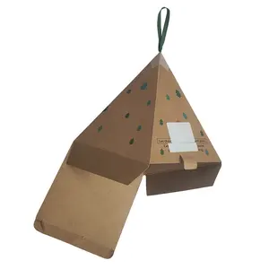 Оптовая продажа, индивидуальные треугольные гофрированные бумажные коробки, складная картонная коробка