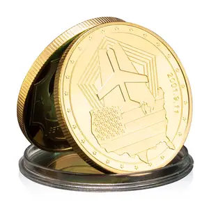 9/11 आतंकवादी हमलों की सालगिरह कभी न भूलें सोना मढ़वाया सिक्का वर्ल्ड ट्रेड सेंटर स्मारिका उपहार सोना मढ़वाया चैलेंज सिक्का