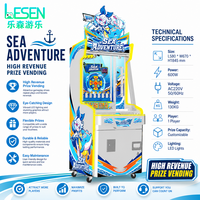 Machine à récompenses à monnayeur pour centre de jeux, modèle Factory Sea Adventure Lucky Spin, à fort retour sur investissement (ROI), pour la distribution de tickets et de cadeaux