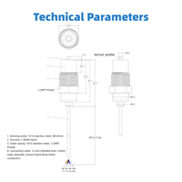 Capteur de niveau de liquide capacitif résistant aux hautes températures fourni par le fabricant, précision de 1,0 mm, sortie NPN/PNP, interrupteur à induction